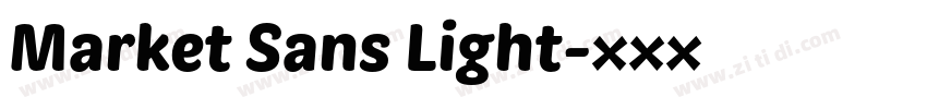 Market Sans Light字体转换